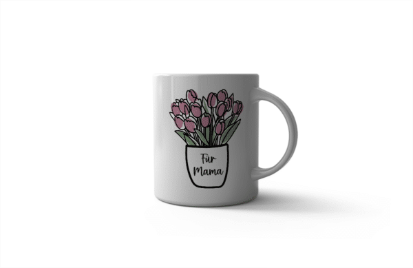 Tasse Blumen für Mama